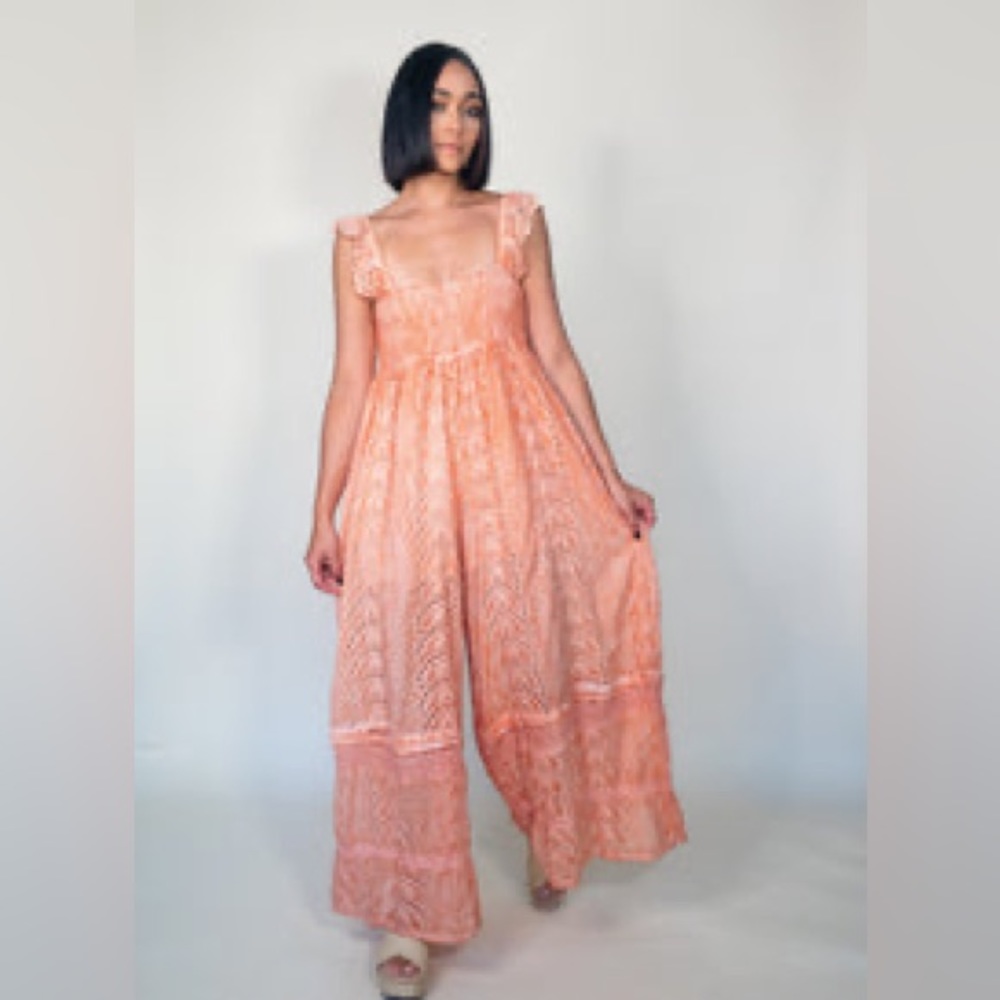 Free People x Barok Eyelet Jumpsuit - Picture 15 of 17
